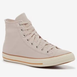 Converse Men’s 11.5 W 13.5 All Star Taylored Lux High-Top Sneaker Ivory Clay